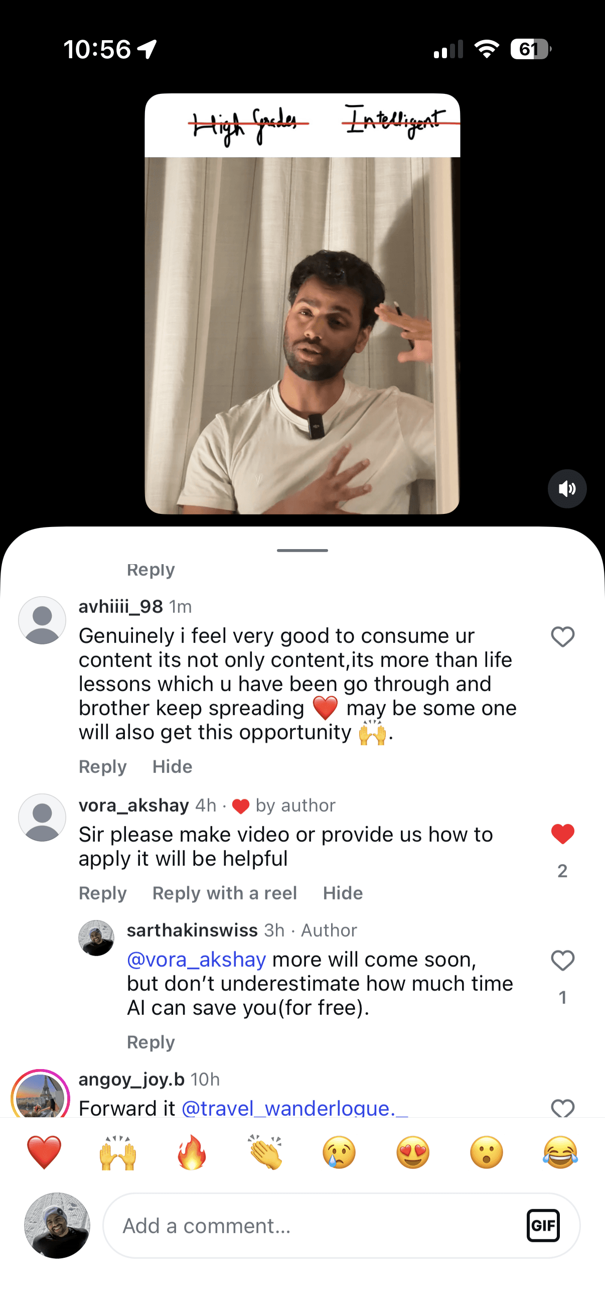 Email review sharing gratitude for scholarship advice